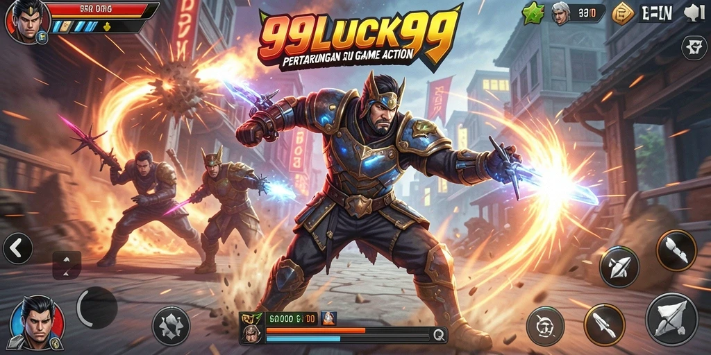 Tampilan seru dari gameplay 99LUCK99 yang memacu adrenalin.