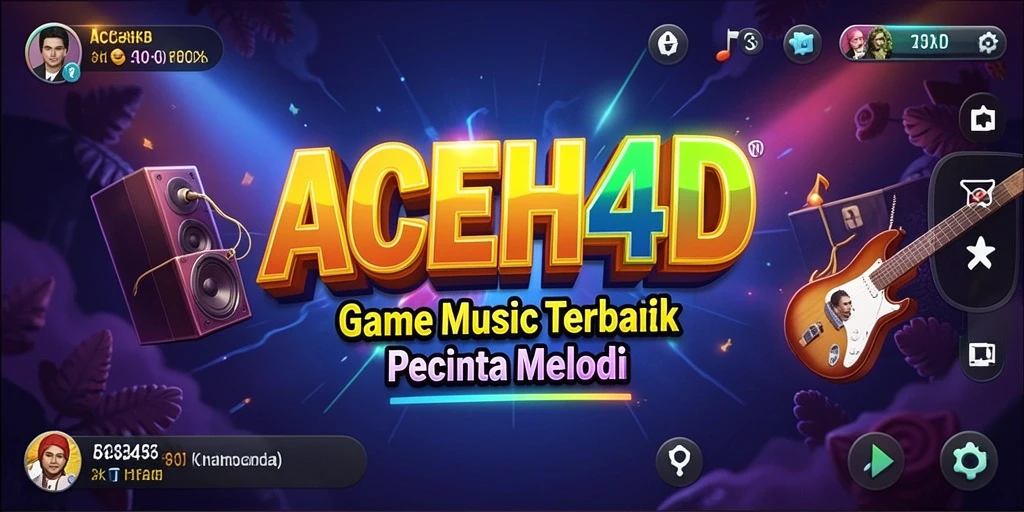 Tampilan gameplay ACEH4D dengan fitur musik interaktif.