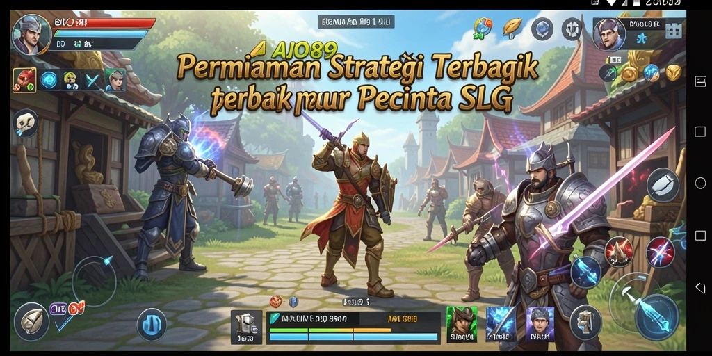 Tangkapan layar AJO89 menampilkan aksi strategi seru dalam permainan.