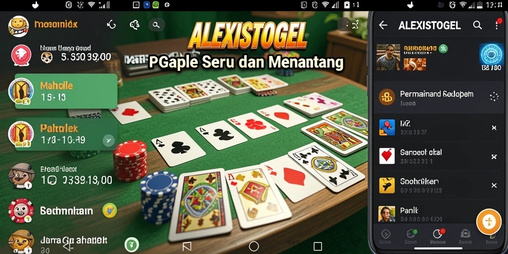 Screenshot menunjukkan momen seru dalam permainan Gaple.