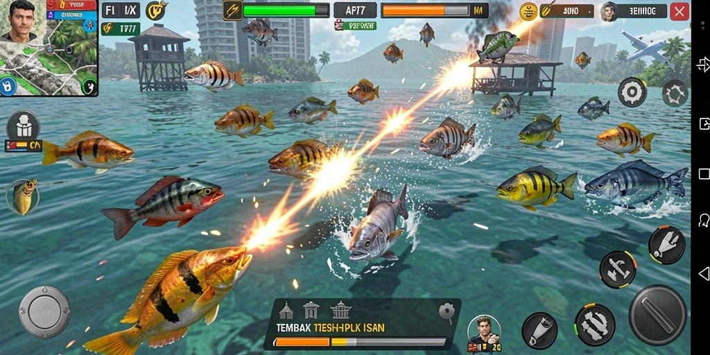 Tampilan gameplay Tembak Ikan yang seru di API77.