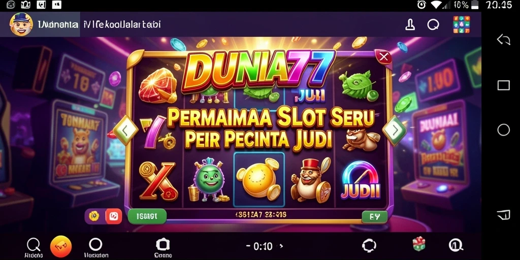 Screenshot gameplay DUNIA77 menampilkan keseruan permainan Slot.