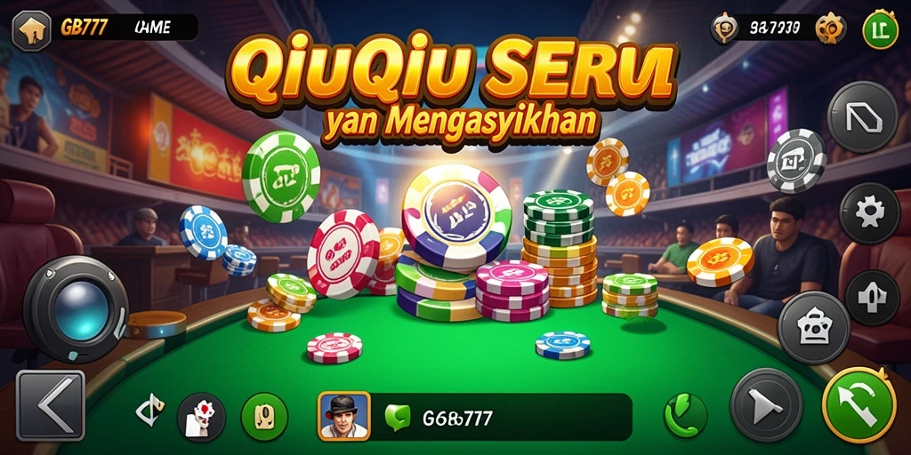 Tampilan gameplay menegangkan dalam permainan QiuQiu.
