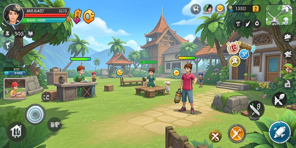 Gameplay H03 yang menarik dan menawan dalam suasana santai.