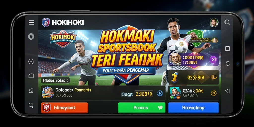 Tampilan gameplay menyenangkan dari aplikasi Sportsbook HOKIHOKI.