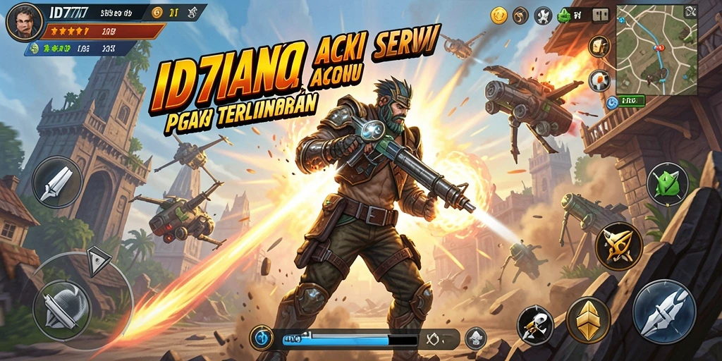 Tangkapan layar menampilkan aksi mendebarkan dalam game ID777.