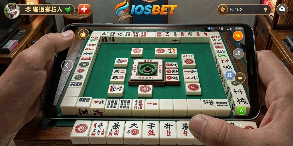 Tampilan gameplay seru di IOSBET dengan elemen Mahjong yang menarik.