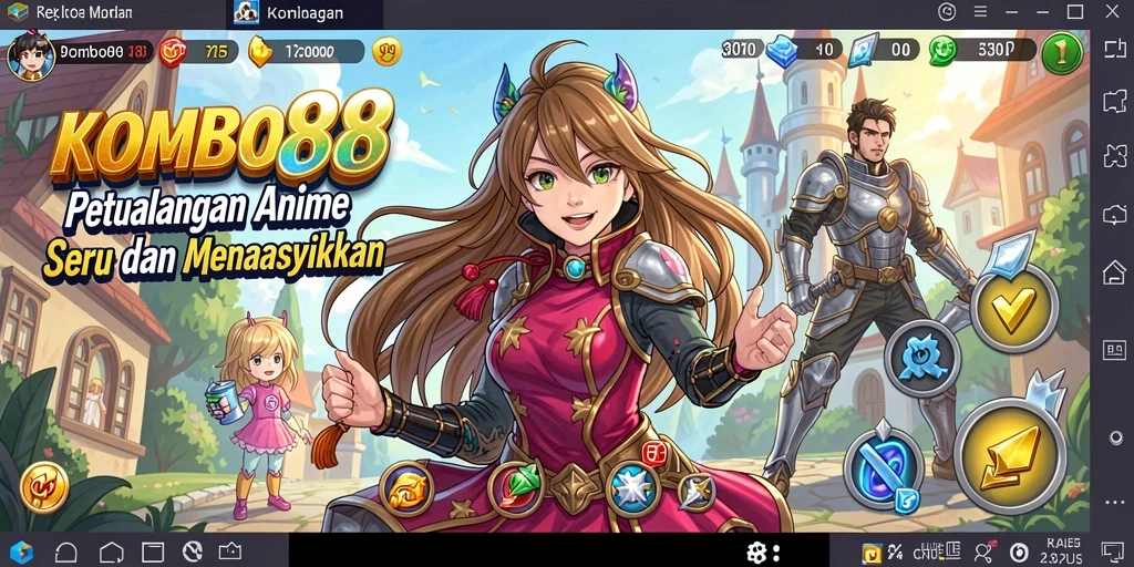 Gameplay seru KOMBO88 dengan karakter Anime yang menawan.