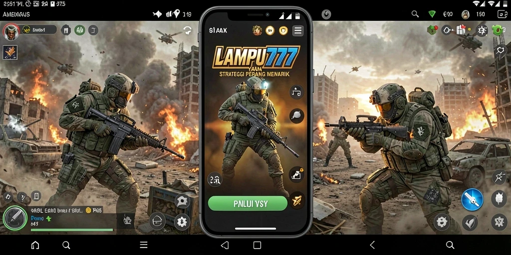 Menampilkan aksi seru dari gameplay SLG di LAMPU777.