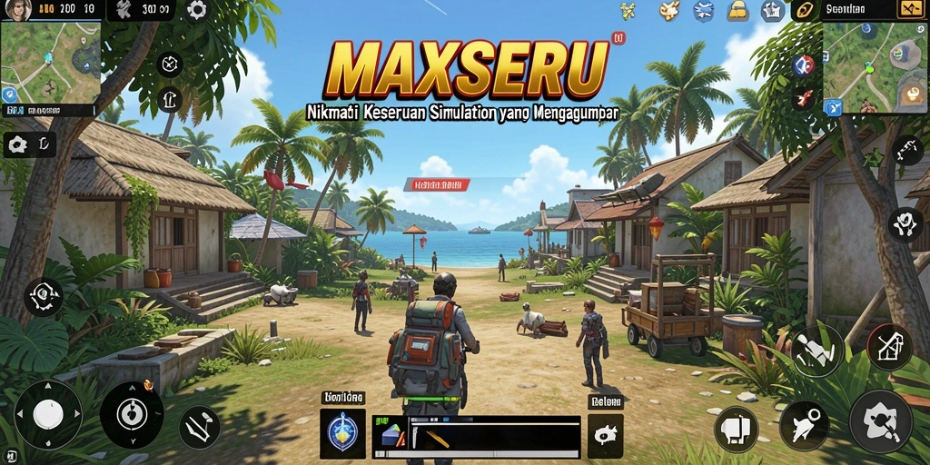 Tangkapan layar gameplay <strong>MAXSERU</strong> menampilkan pengalaman simulasi yang menarik dan mendalam.