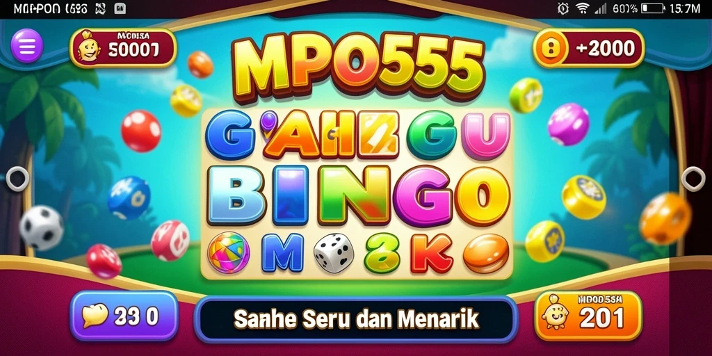 Tangkapan layar MPO555 menampilkan pemain menikmati permainan Bingo dengan interaksi seru.