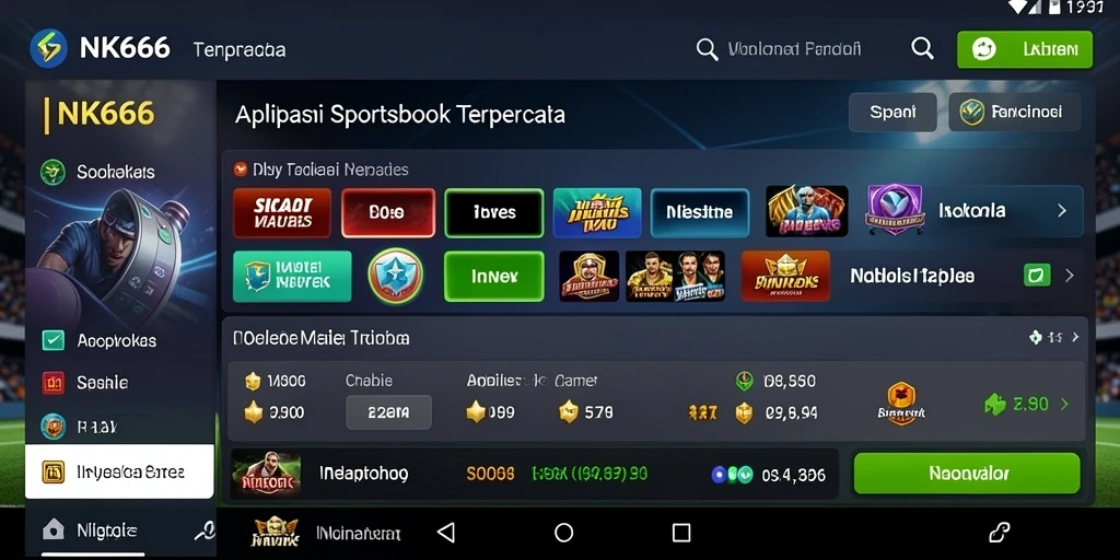 Tampilan utama gameplay NK666 yang memukau dan mudah digunakan.