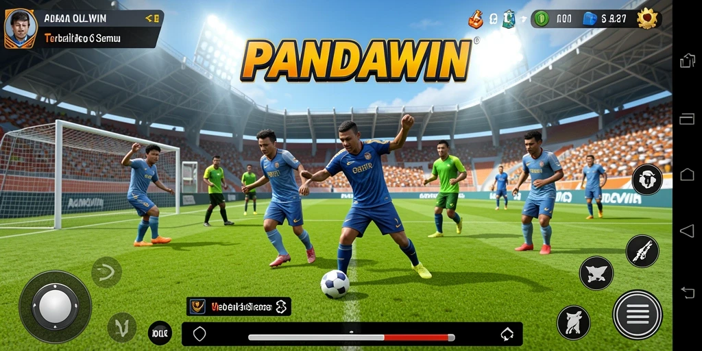 Tampilan gameplay PANDAWIN yang menegangkan dan seru.