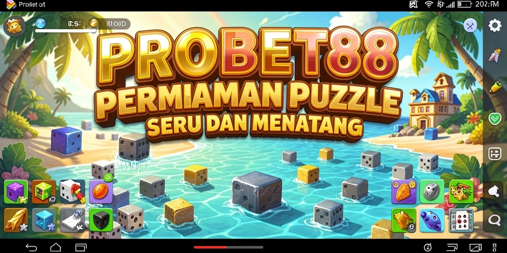 Tampilan gameplay seru PROBET88 dengan berbagai teka-teki menantang.