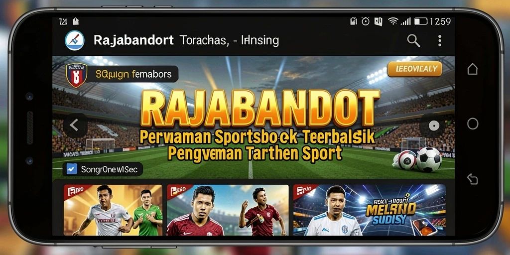 Tampilan menarik dengan fitur taruhan olahraga langsung di RAJABANDOT.