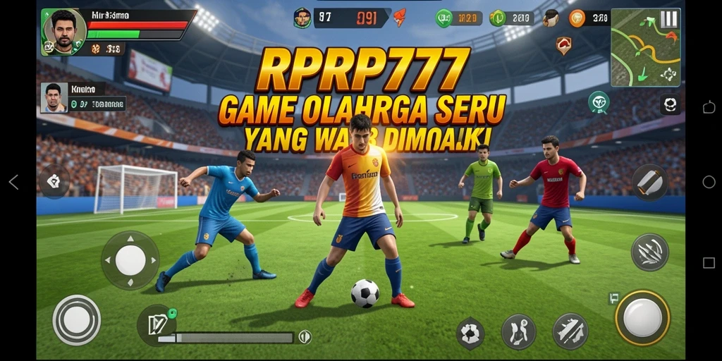 Tampilan gameplay RPRP777 yang penuh aksi di lapangan.