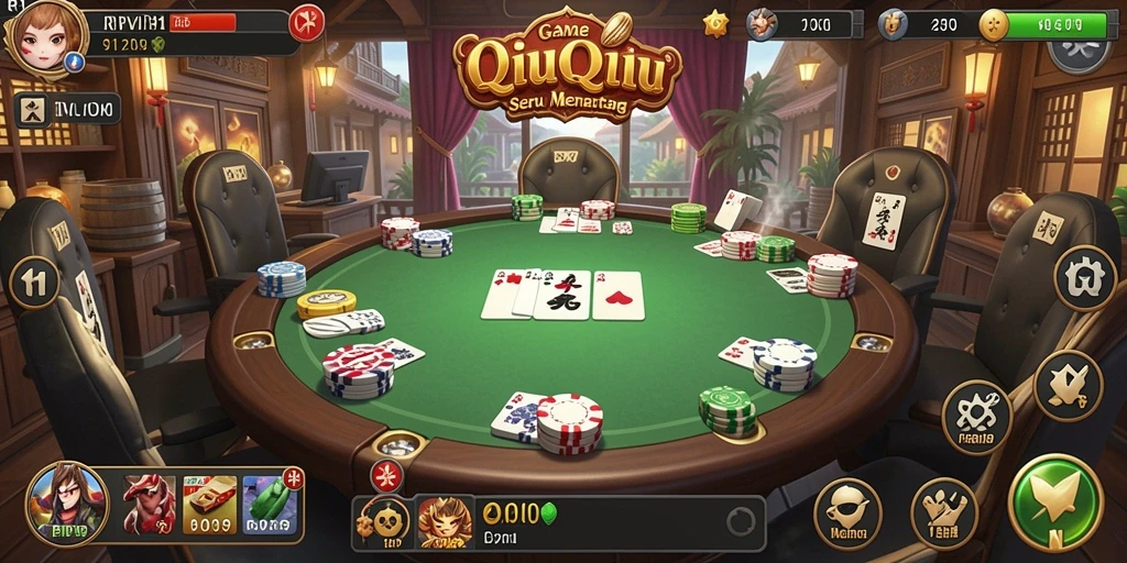 Tampilan gameplay QiuQiu yang menarik di RPVIP1.