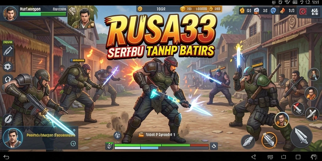 Screenshot gameplay RUSA33 yang menampilkan aksi pertarungan yang intens.