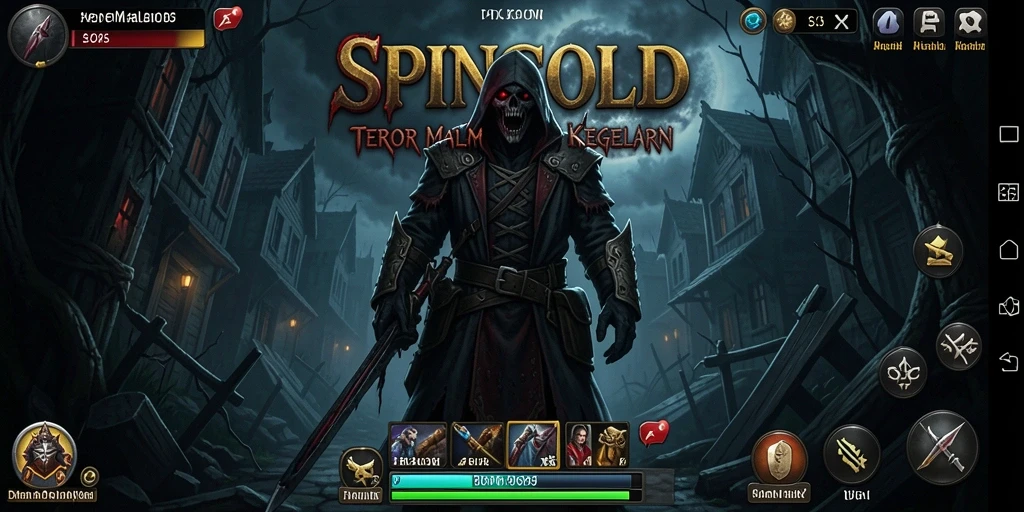 Tangkapan layar menampilkan suasana mencekam dalam gameplay SPINGOLD.