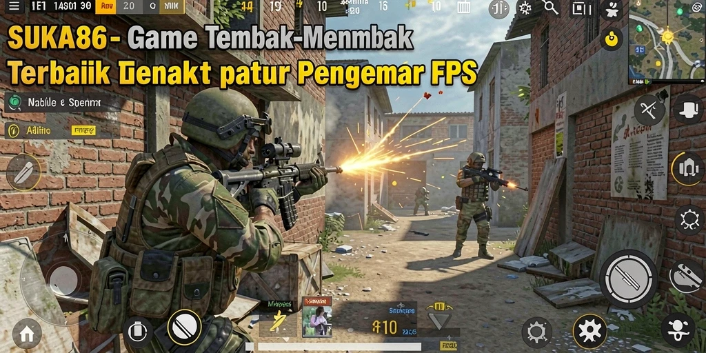 Tampilan gameplay menarik dari SUKA86 dalam pertempuran FPS.