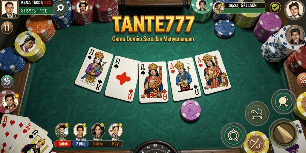 Tampilan gameplay Domino yang seru dan menantang.