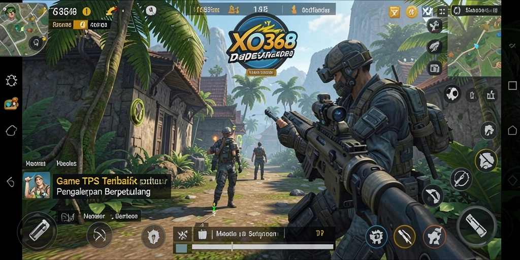 Tampilan seru gameplay XO368 dalam pertempuran TPS.